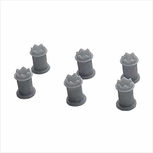 O Scale Ready to Paint Chimney Pots - Style 3 (6 pack)