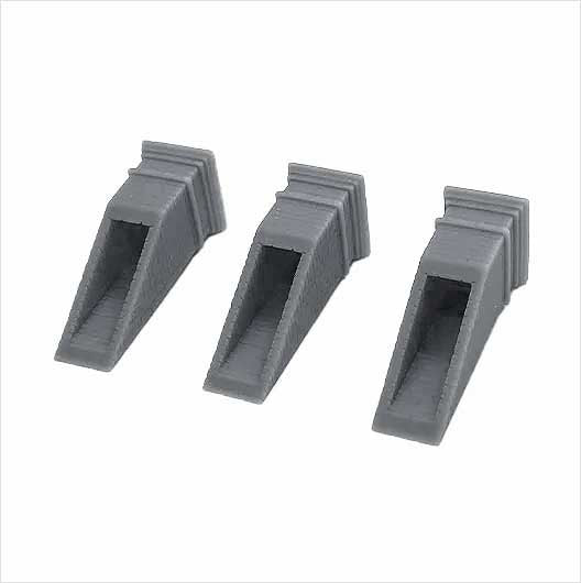 OO Scale Ready to Paint Chimney Stack - Style 3 (3 pack)