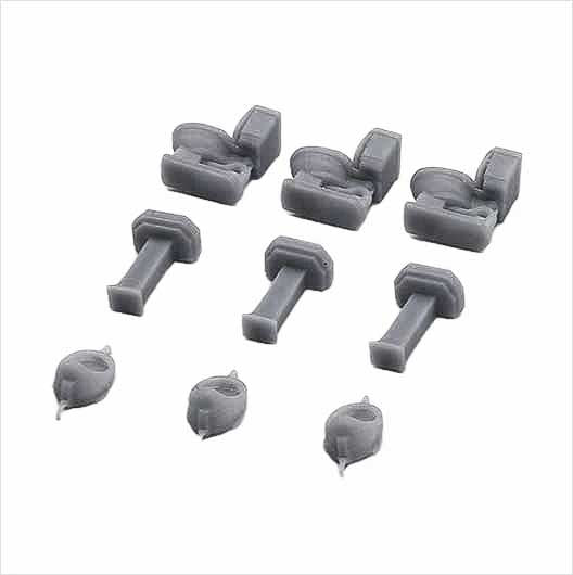 OO Scale Ready to Paint Gents Toilet Set (9 Pieces)