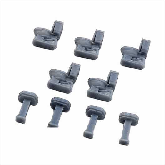 OO Scale Ready to Paint Ladies Toilet Set (9 Pieces)