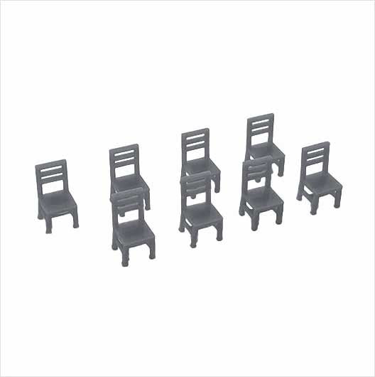 OO Scale | Ready to Paint | Wooden Chair - Style 1 (8 pack)