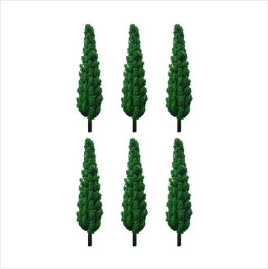OO Scale | 15 Foot Norfolk Pine Tree (6 pack)