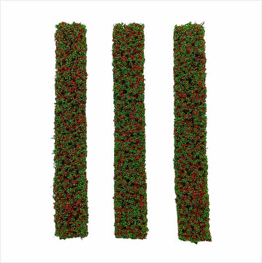 OO Scale | Hedge Section (3 pack)