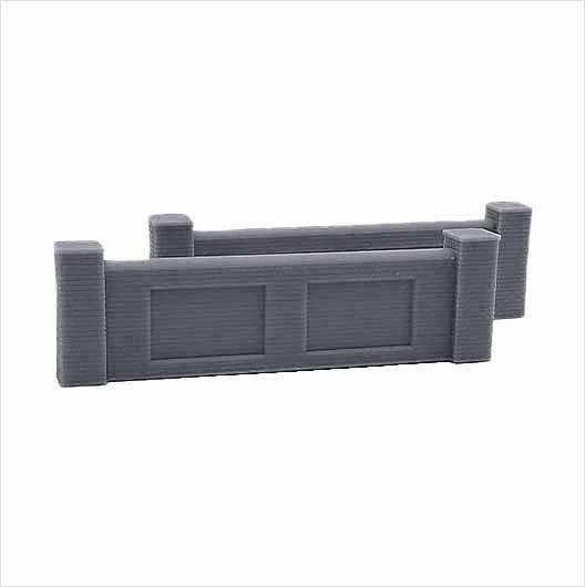 OO Scale Ready to Paint Railway Bridge Parapet Wall (2 pack)
