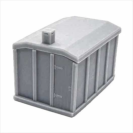 OO Scale Ready to Paint Concrete Line-Side Hut - Style 1