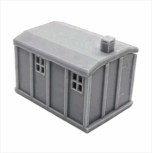 OO Scale Ready to Paint Concrete Line-Side Hut - Style 1