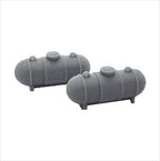 OO Scale Ready to Paint 500 Gallon Propane Tank - Style 2 (2 pack)