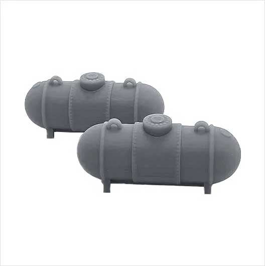 OO Scale Ready to Paint 500 Gallon Propane Tank - Style 2 (2 pack)