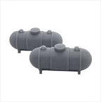 OO Scale Ready to Paint 500 Gallon Propane Tank - Style 2 (2 pack)