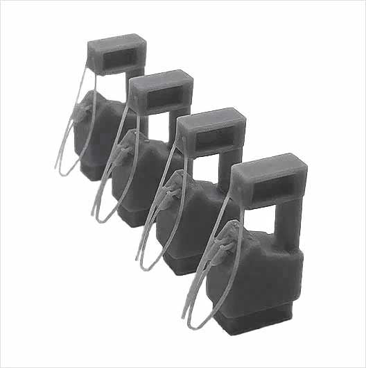 O Scale Ready to Paint 1980s Petrol Pump (4 pack)