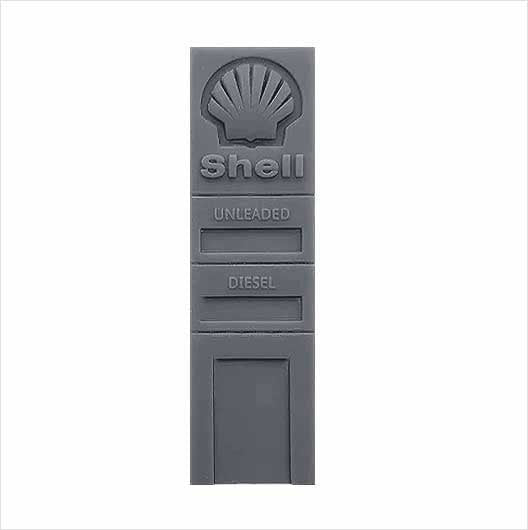 O Scale Ready to Paint 1965 Shell Petrol Station Totem (1 piece)