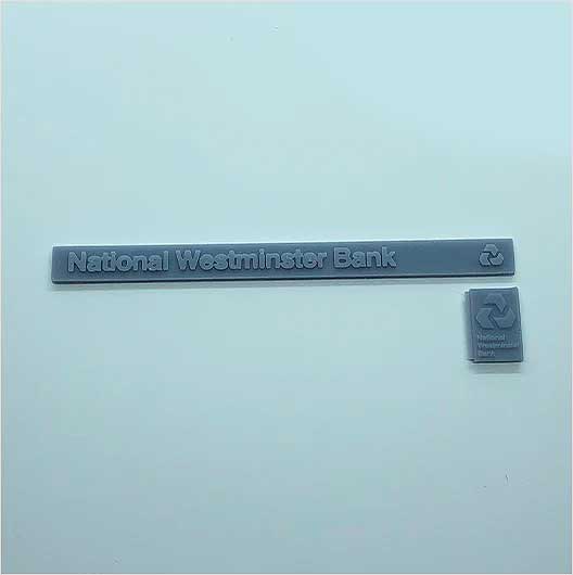 OO Scale | 1968 Natwest Bank Sign (2 piece)