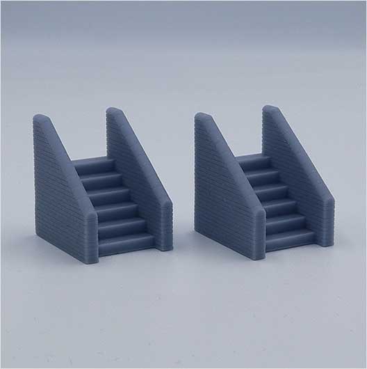 OO Scale | Station Platform Stairs (2 pack)