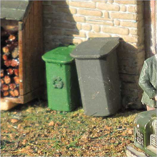 OO Scale | Bidone della spazzatura - Tipo 1 (confezione da 10)