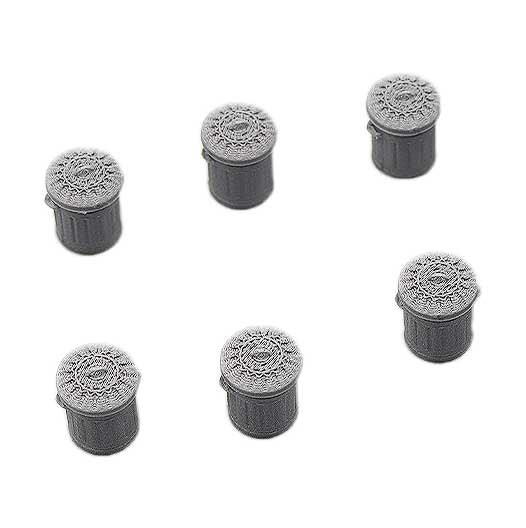 Bilancia OO | Contenitore zincato argento con coperchio rimovibile