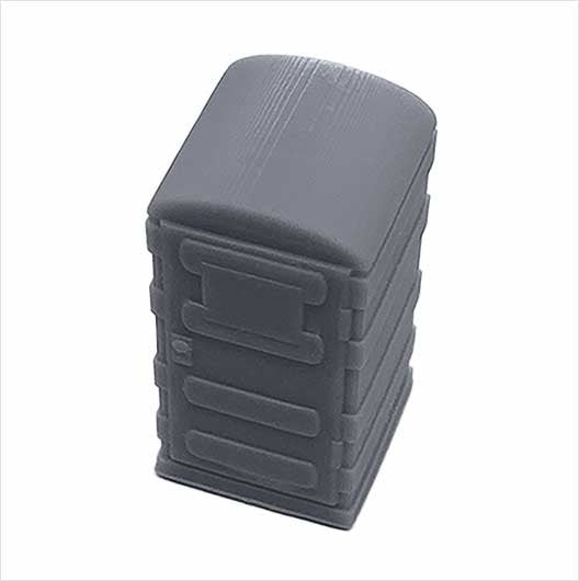 OO Scale | Ready to Paint | Portable Toilet - Style 2