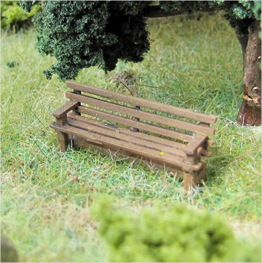 TT Scale | Wooden Bench (6 pack)