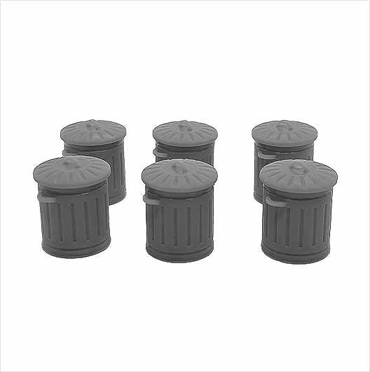 O Scale Ready to Paint Galvanised Metal Bin