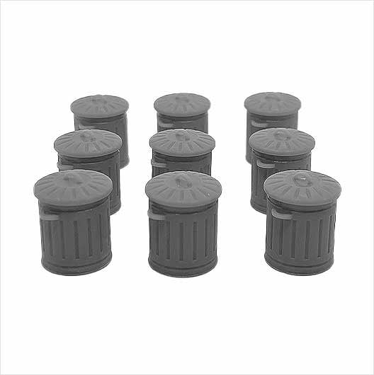 O Scale Ready to Paint Galvanised Metal Bin