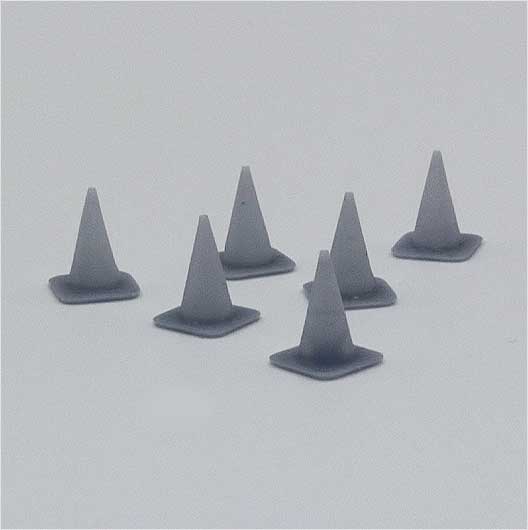 OO Scale | Traffic Cone - Type 2 (6 pack)