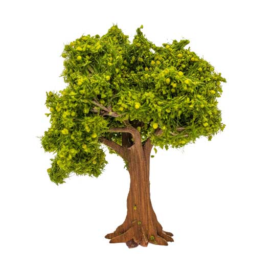 OO Scale Premium 25 Foot Handcrafted Tree – Spring Green With Blossom