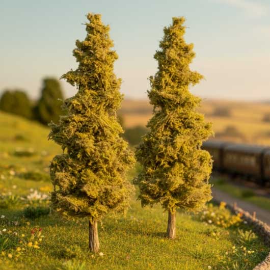 OO Scale Premium 20 Foot Conifer Tree (2 pack)