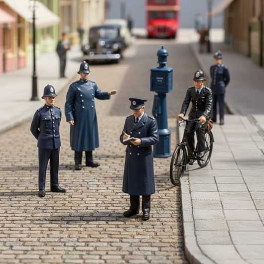 OO Scale 1950s Police Figures Bundle