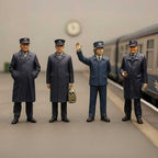 OO Scale Ready to Paint British Rail Staff Figure Bundle (4 Pack)