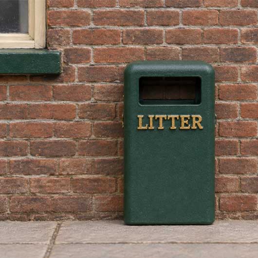 Ready to Paint Civic Litter Bin - Style 3 (6 pack)