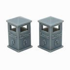OO Scale Ready to Paint Civic Litter Bin - Style 2
