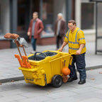 OO Scale Ready to Paint Modern Road Sweeper with Cart