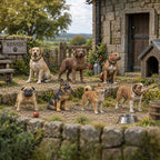 OO Scale Ready to Paint Dogs - Pack 1 (7 Figures)