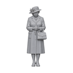 OO Scale Ready to Paint Modern Funeral Mourner in Floral Hat