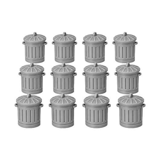 Ready to Paint Galvanised Metal Bin