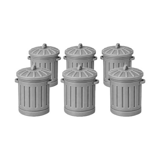 Ready to Paint Galvanised Metal Bin