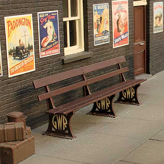 OO Scale Ready to Paint Great Western Railway (GWR) Bench