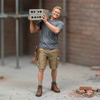 OO Scale Ready to Paint Modern Builder Carrying Bricks