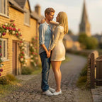 OO Scale Ready to Paint Modern Couple Embracing