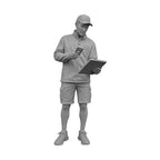 OO Scale Ready to Paint Modern Delivery Driver Scanning a Package
