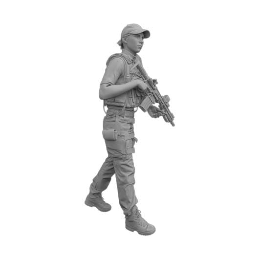 OO Scale Ready to Paint Modern Female Armed Response Police Officer