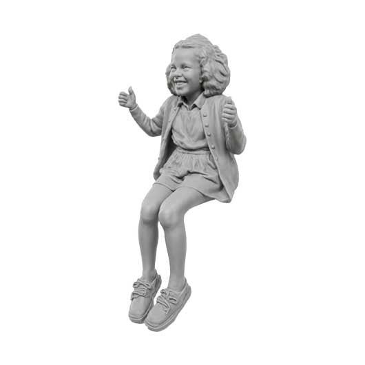 OO Scale Ready to Paint Modern Girl on Swing