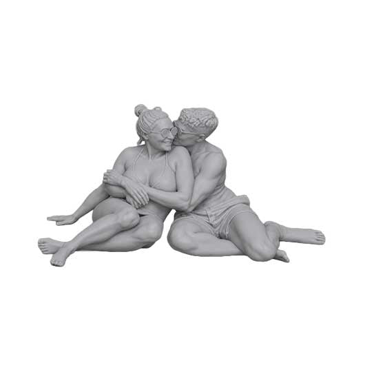 OO Scale Ready to Paint Modern Couples and Families Bundle (8 Pack)