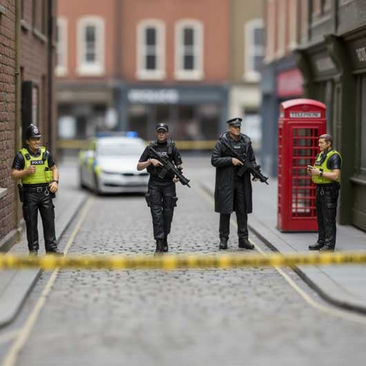OO Scale Ready to Paint Modern Police Bundle (4 Pack)