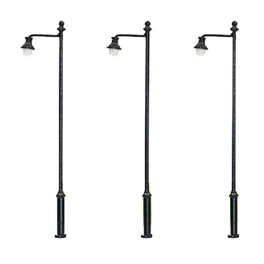 OO Scale 3-Volt Downlight Style Park Lamp (3 pack)
