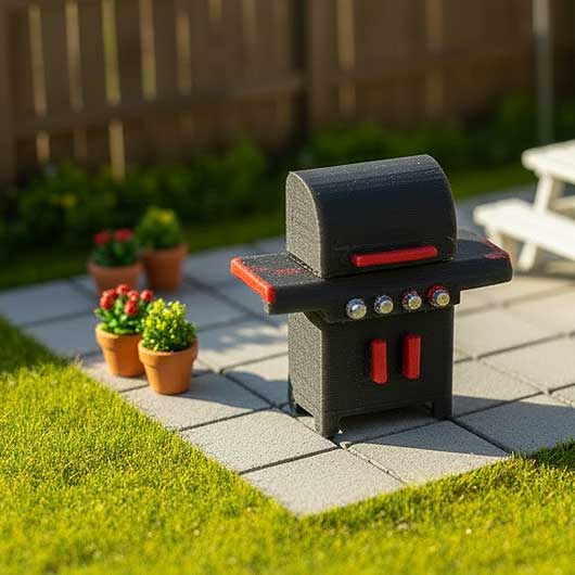 N Scale Ready to Paint Barbecue (2 pack)