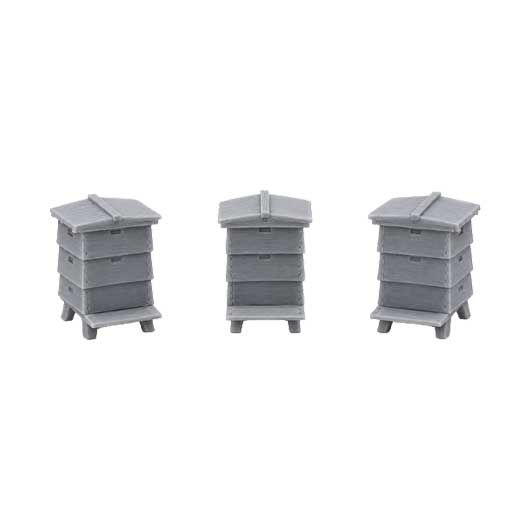OO Scale Ready to Paint Beehive (3 pack)