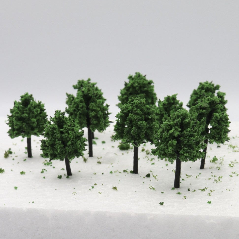OO scale finished avenue trees 2cm ten pack