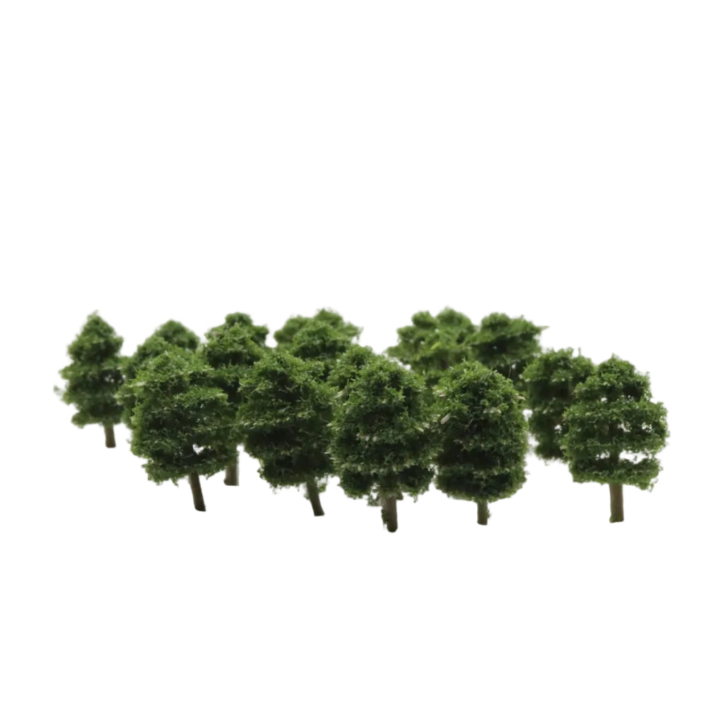 OO scale finished avenue trees 3cm ten pack