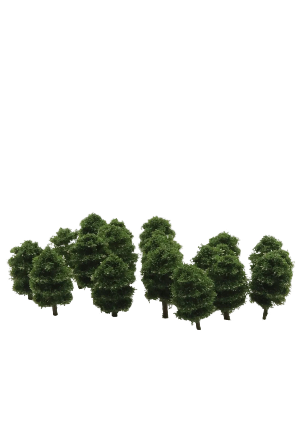 OO scale finished avenue trees 4cm ten pack