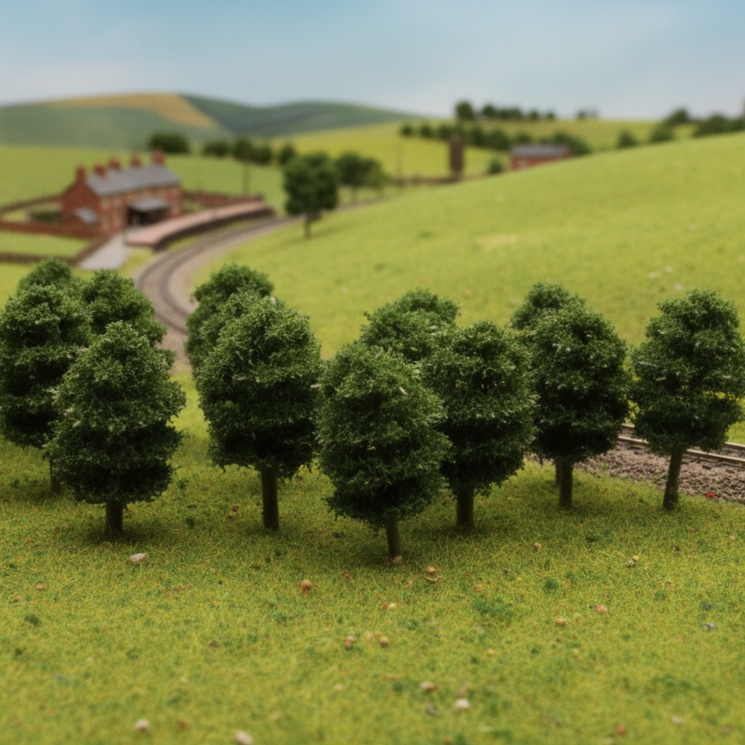 OO Scale Finished Avenue Trees - 4cm (10 pack)
